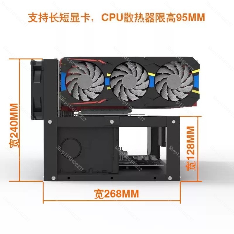 Gpu Mining Rig Frame 8 Gpu - Open frame voor een GPU-mijnbouwinstallatie, 6/8