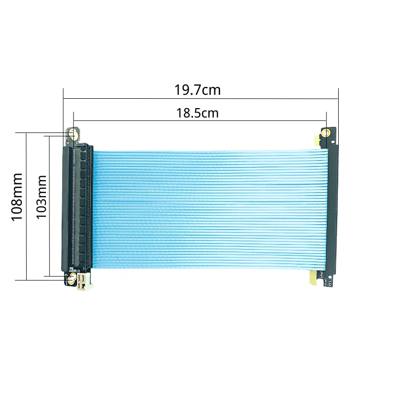 Dubbele omgekeerde Pci-e 4.0 R - Itx Gpu Riser Pcie 4.0 16X recensie en prijs