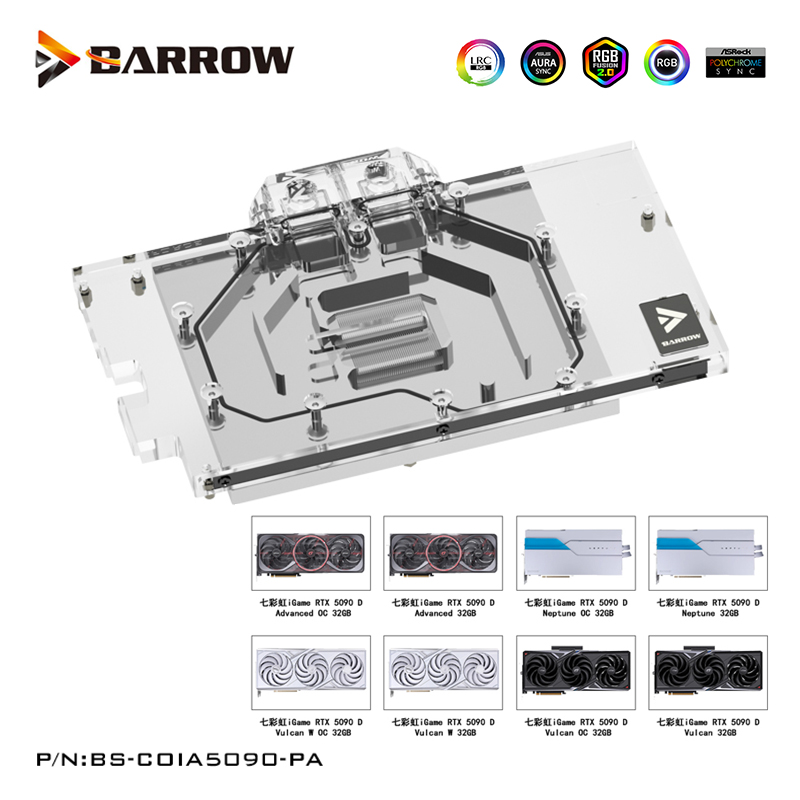 Barrow GPU-waterblok voor de C - Rtx 5090 32Gb recensie en prijs
