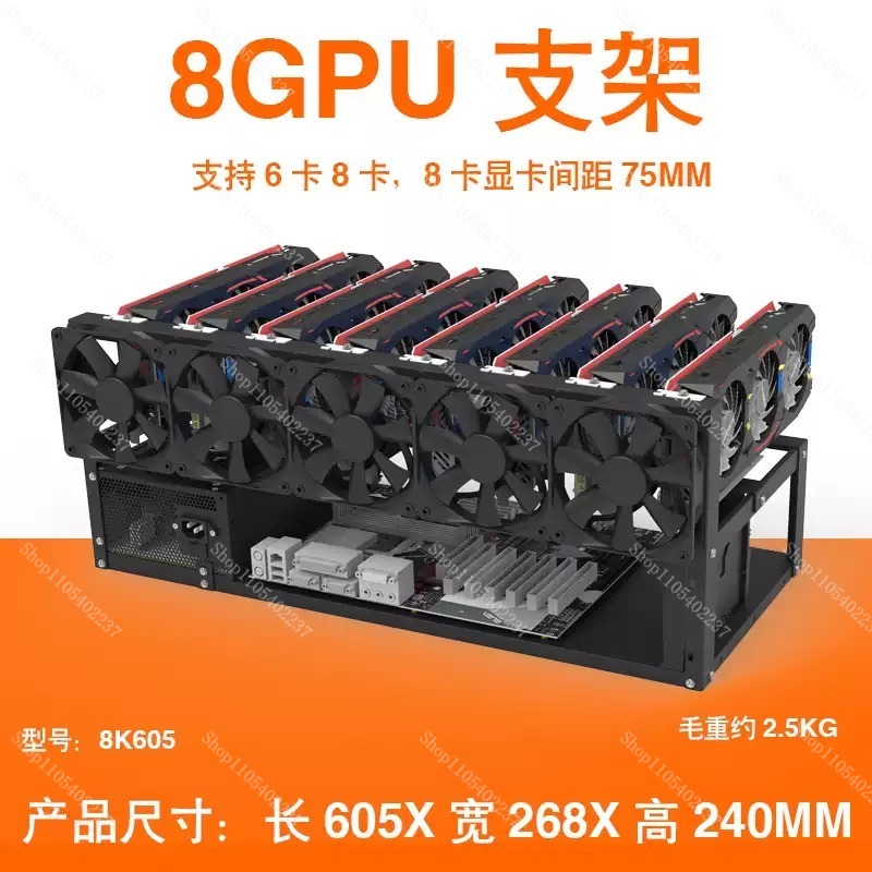 Open frame voor een GPU-mijnbo - Gpu Mining Rig Frame 8 Gpu recensie en prijs
