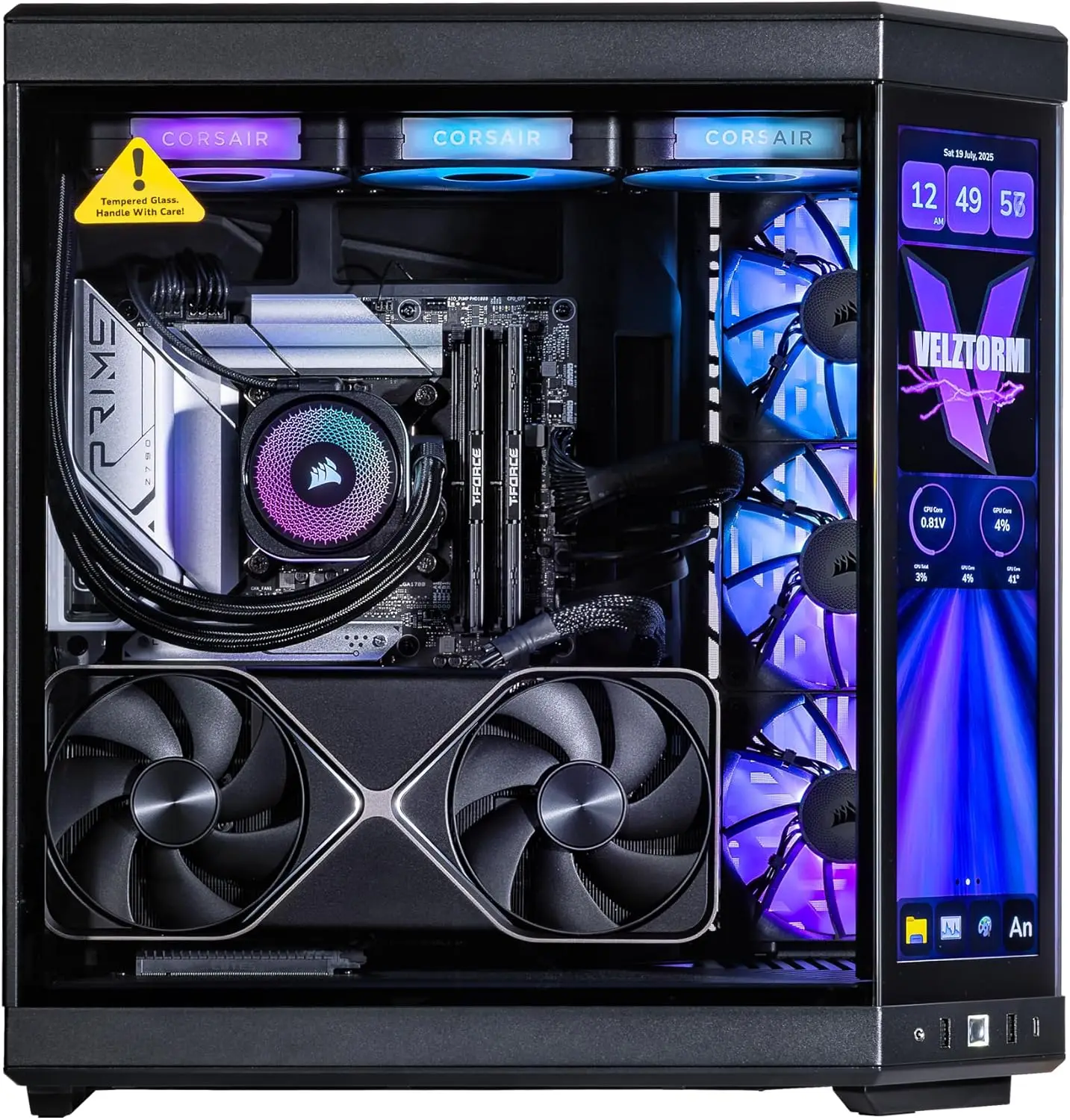 Velztorm LCD Black Praetix, op - Rtx 5090 32Gb recensie en prijs